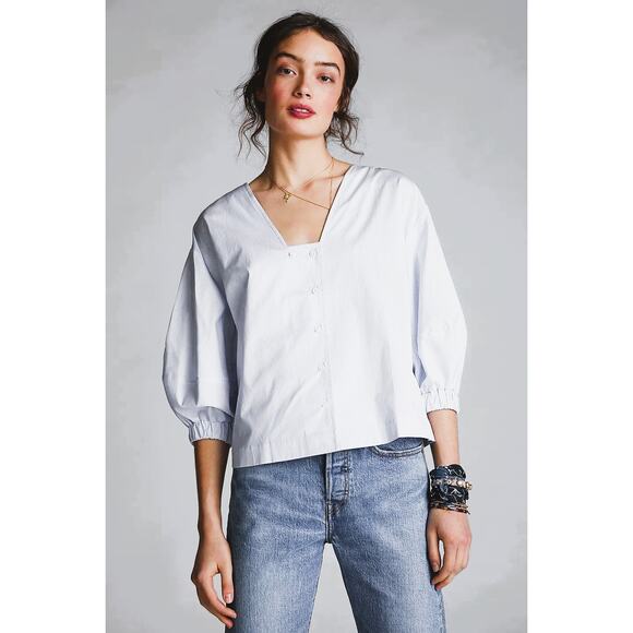 Harshman Lilian 100% Cotton White Shirt NWT Size XS - Picture 1 of 3